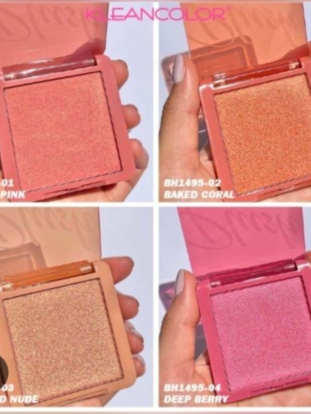 Kleancolor Plush Blush Entire Set- Discontinued - BNIB